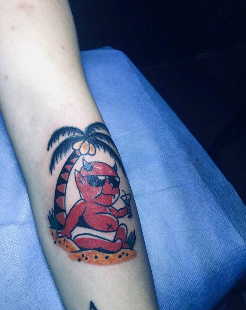 Old shool纹身图片_手部Old School纹身图案