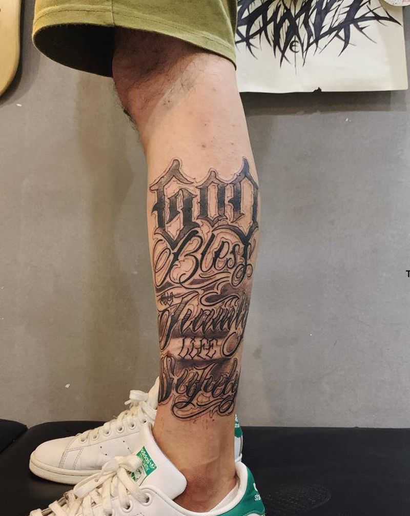 花体字纹身图片_花体字纹身图案