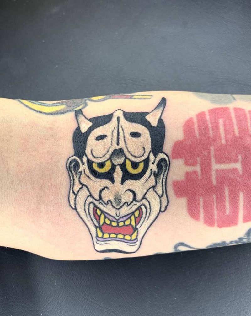 般若纹身图片_手臂老传统般若纹身图案