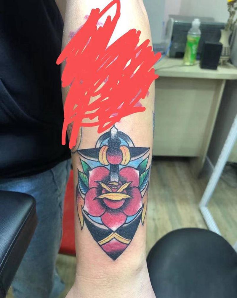 Old shool纹身图片_手臂Old School纹身图案