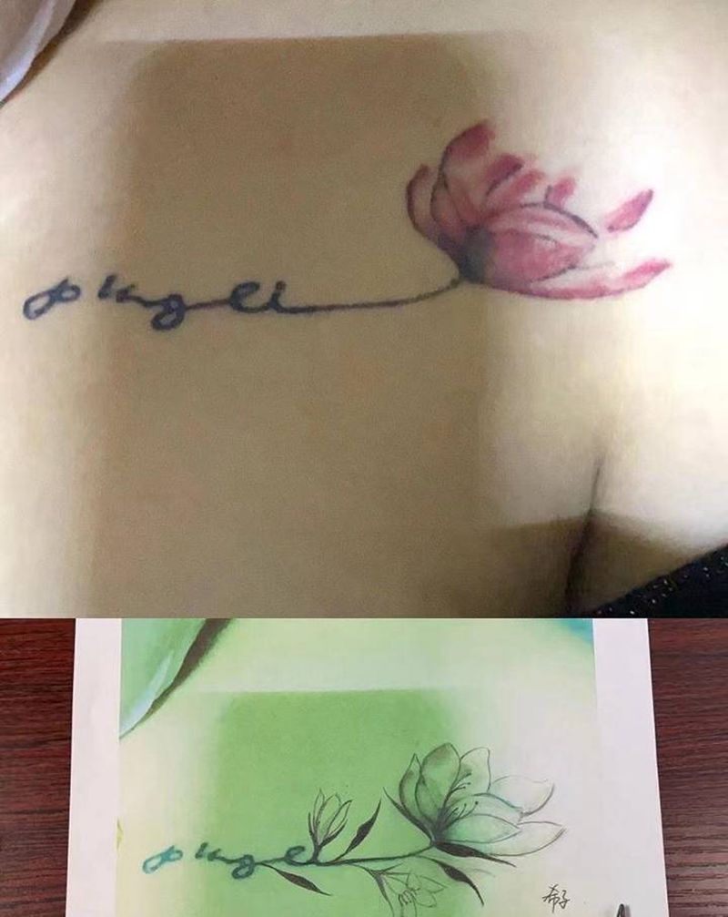 遮盖纹身图片_胸部纹身图案