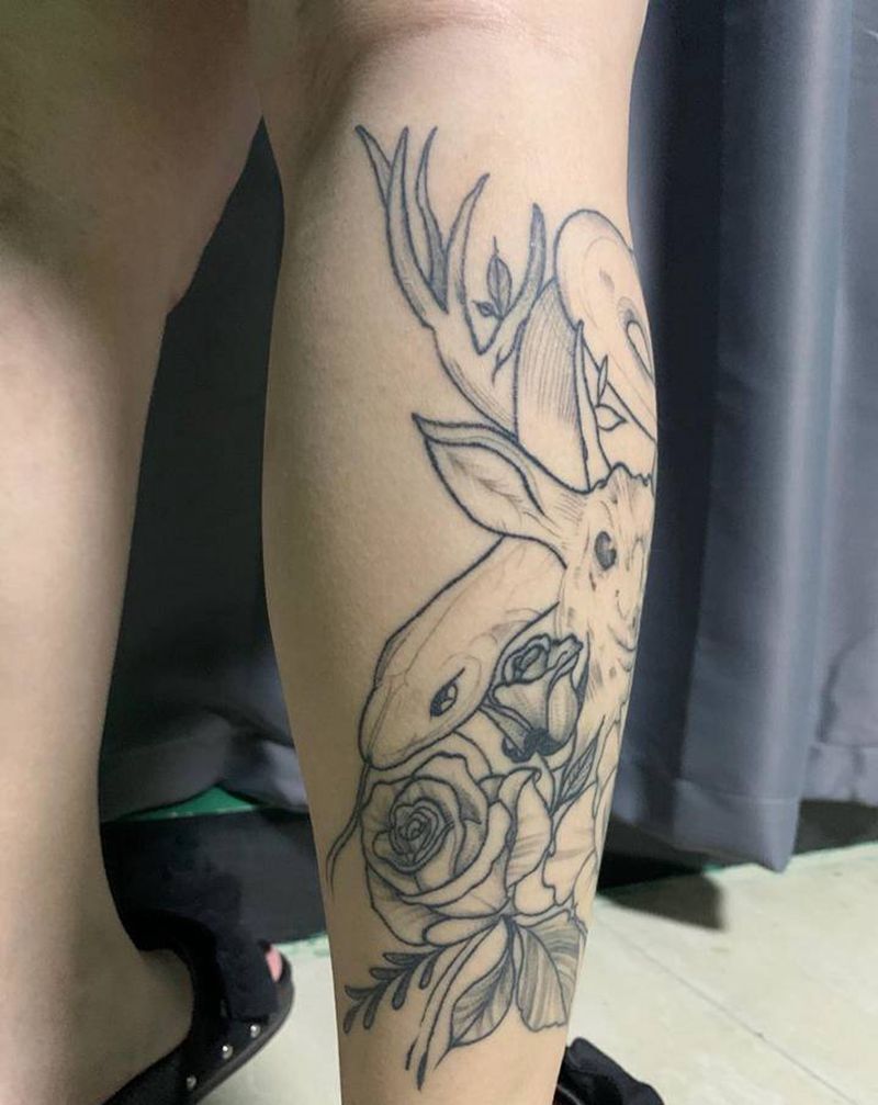 恢复后纹身图片_点刺纹身图案