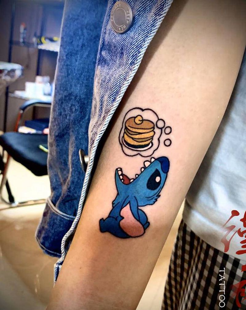 史迪仔纹身图片_手臂纹身图案