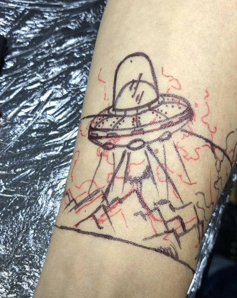 火箭纹身图片_手部手臂纹身图案