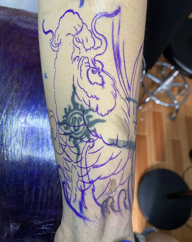 鲤鱼纹身图片_手臂新传统纹身图案