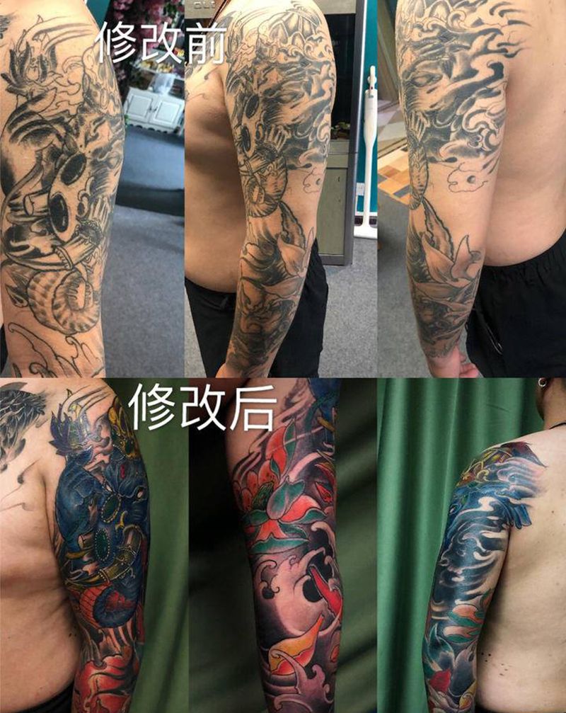 修改失败纹身纹身图片_手臂新传统纹身图案