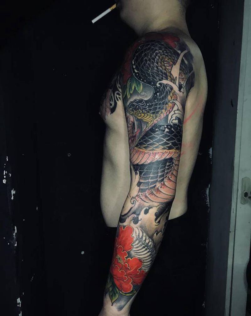 花臂纹身图片_手臂纹身图案