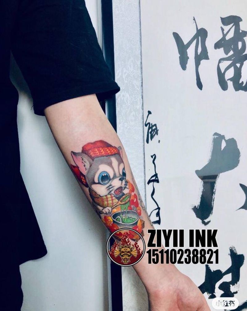 老鼠纹身图片_手臂手部纹身图案