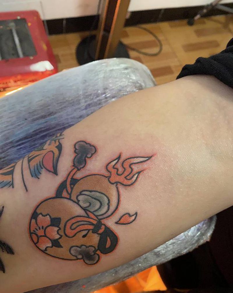 葫芦纹身图片_手臂Old School纹身图案