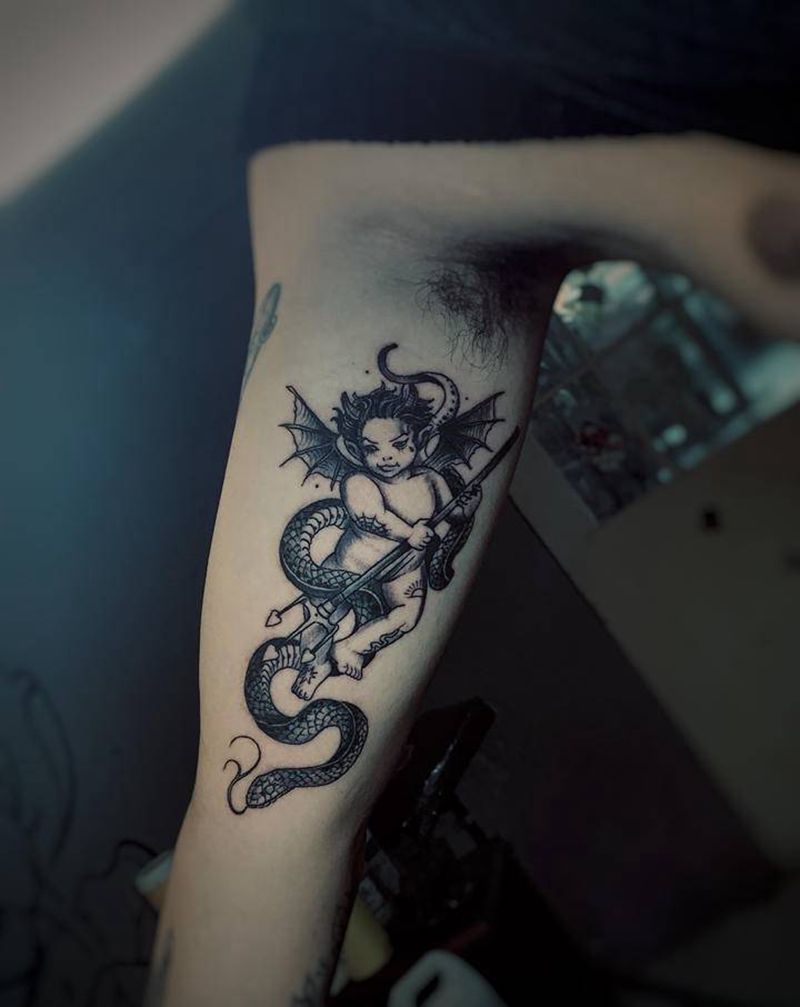 作品纹身图片_手臂老传统Old School纹身图案