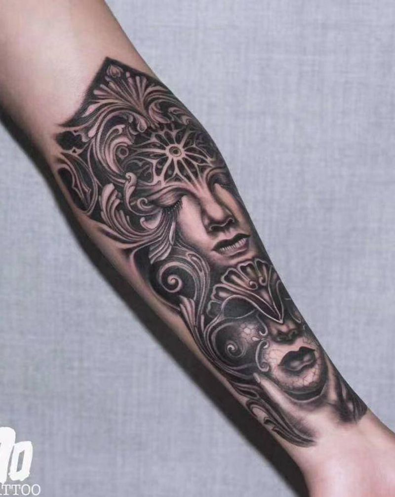 写实小臂纹身图片_手臂欧美写实纹身图案