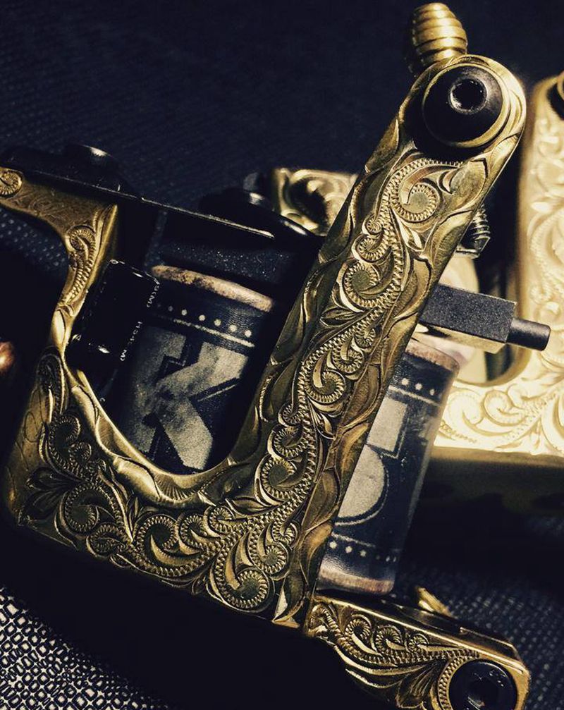 雕刻作品 纹身机雕刻纹身图片_手部手臂纹身图案