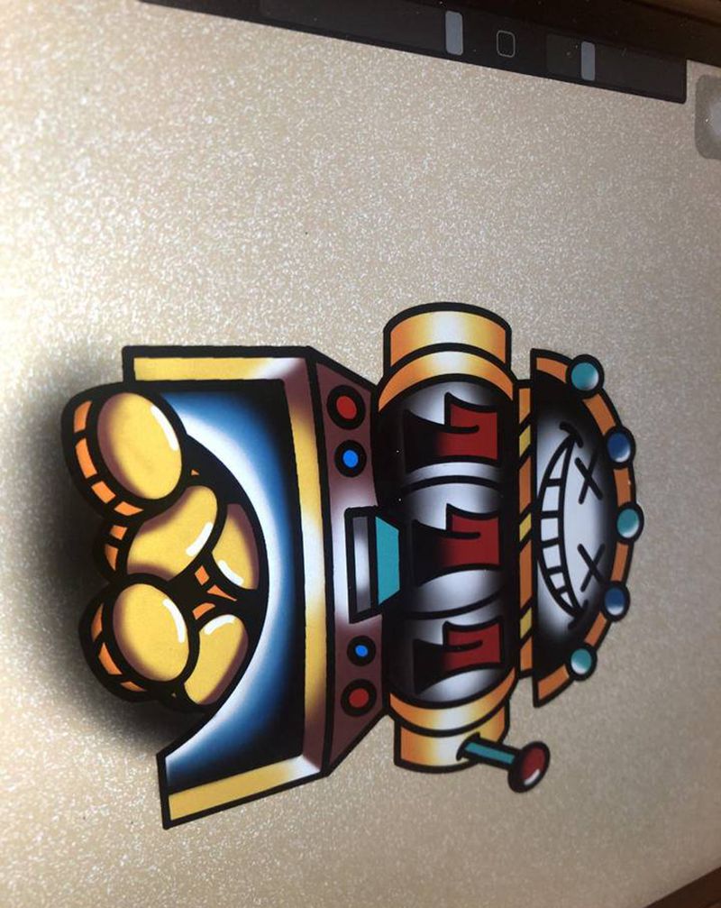 一些客稿～纹身图片_手部肩部Old School水彩纹身图案