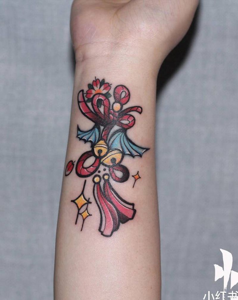 修改纹身图片_手臂New School纹身图案