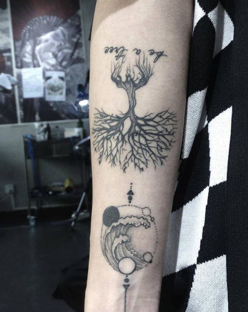 最近纹身图片_手部腿部纹身图案