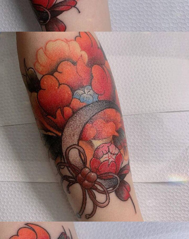 花纹身图片_手臂纹身图案