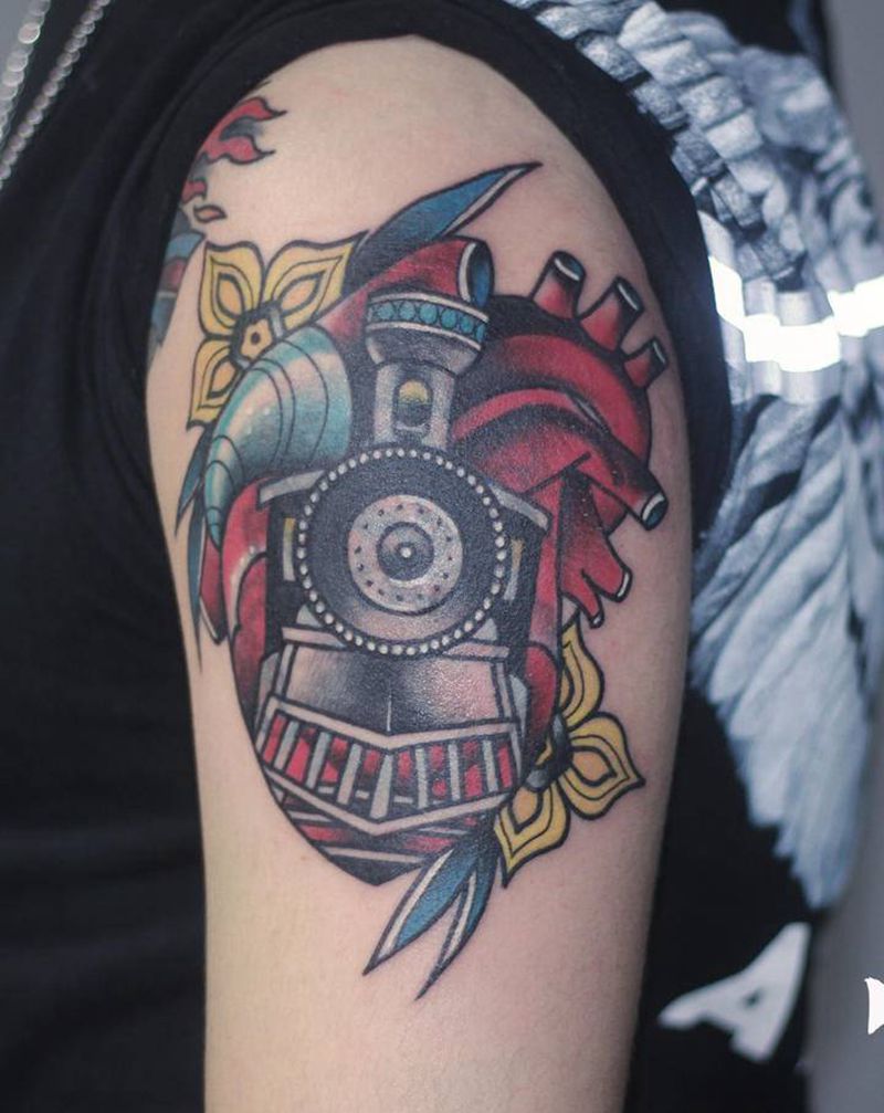 遮盖作品纹身图片_手臂Old School纹身图案