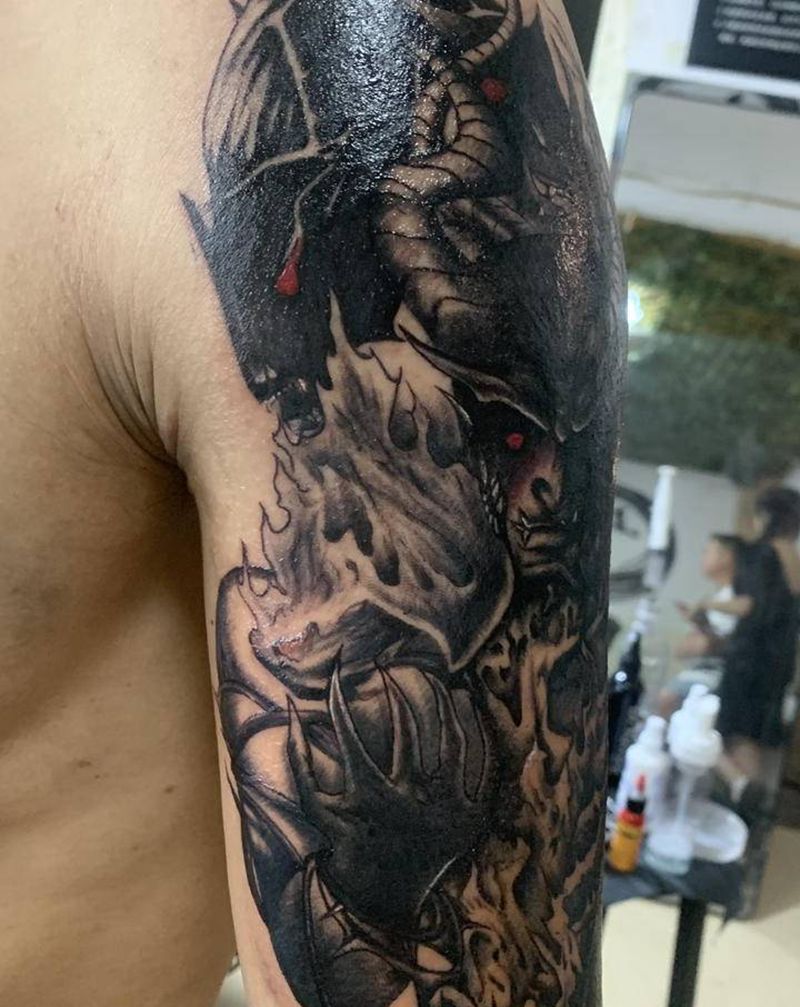 遮盖纹身图片_手臂纹身图案