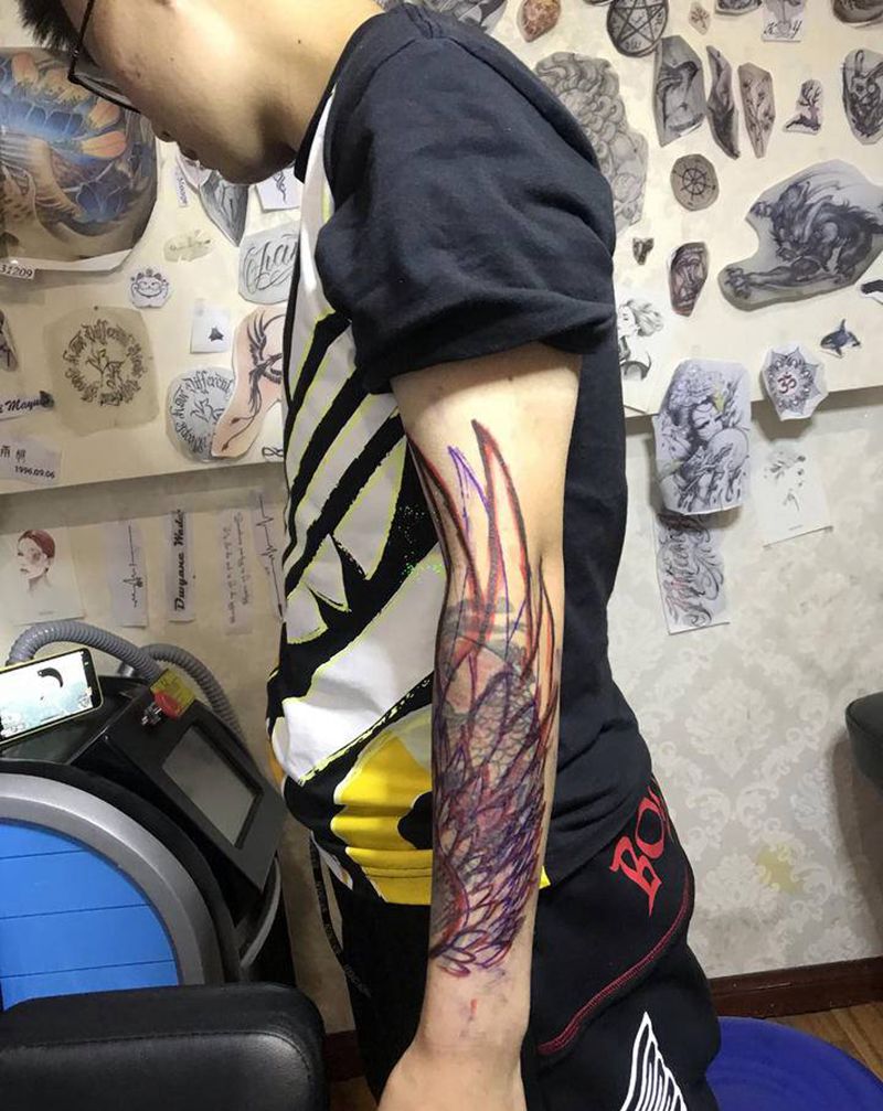 遮盖纹身图片_手臂纹身图案