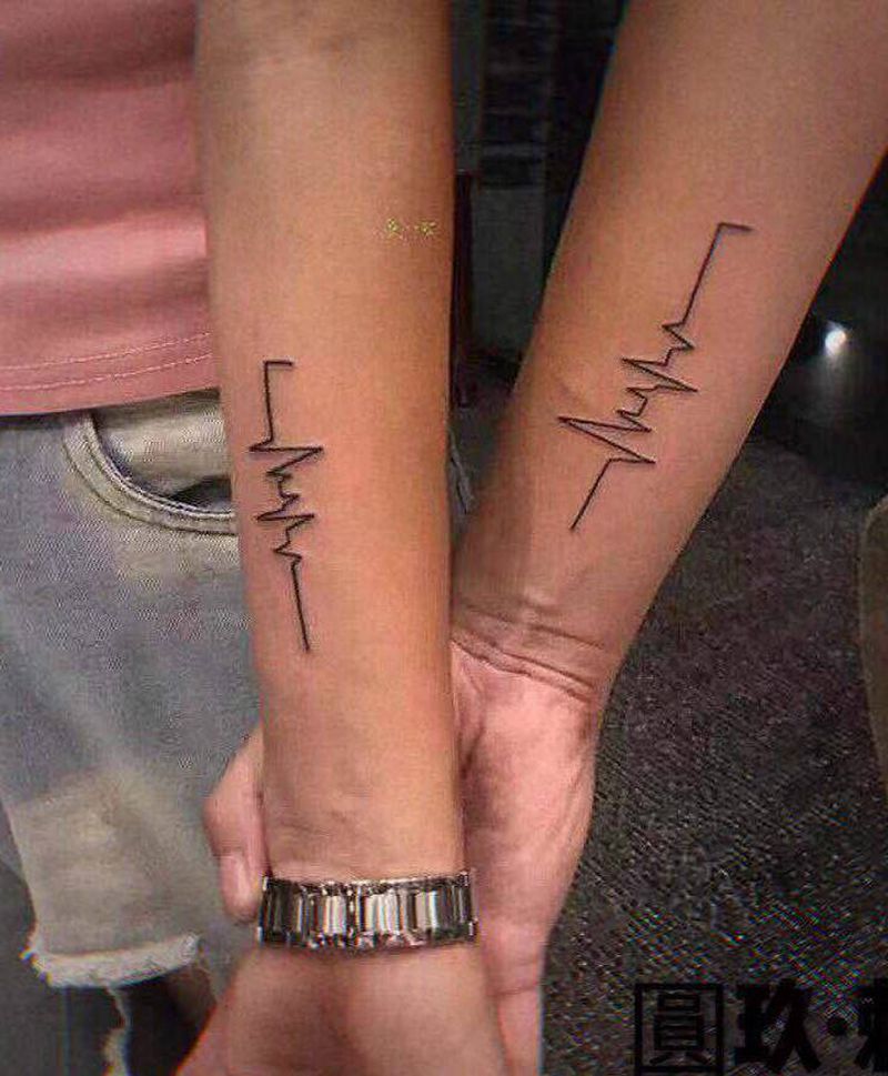 情侣纹身图片_手臂纹身图案