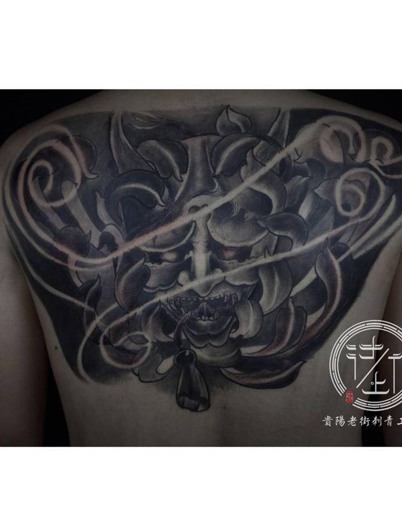 般若纹身图片_新传统般若纹身图案