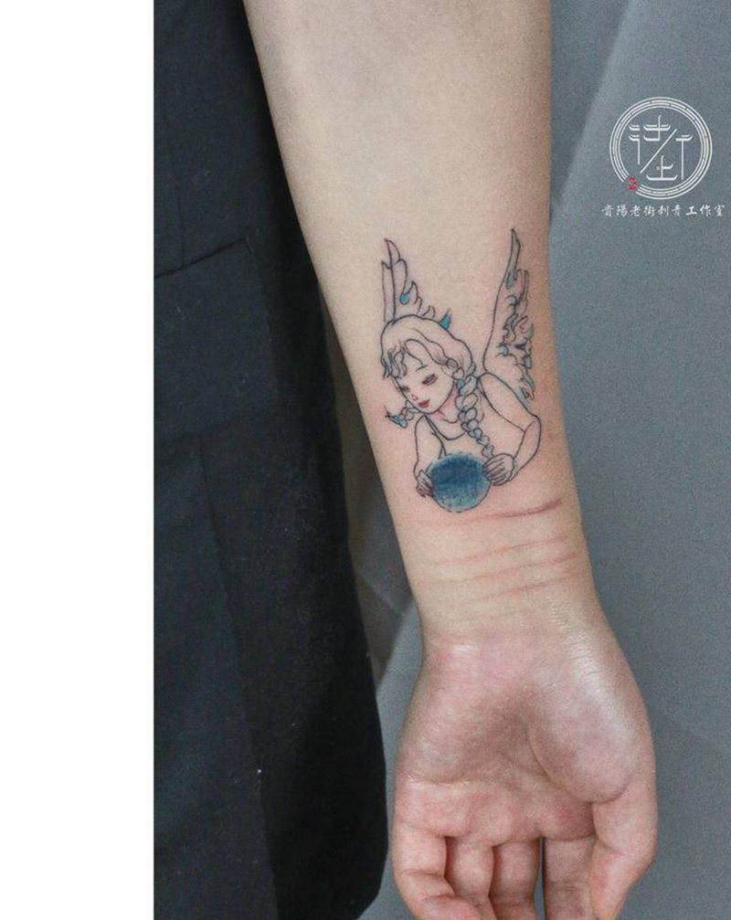 小清新纹身图片_手部几何小清新纹身图案