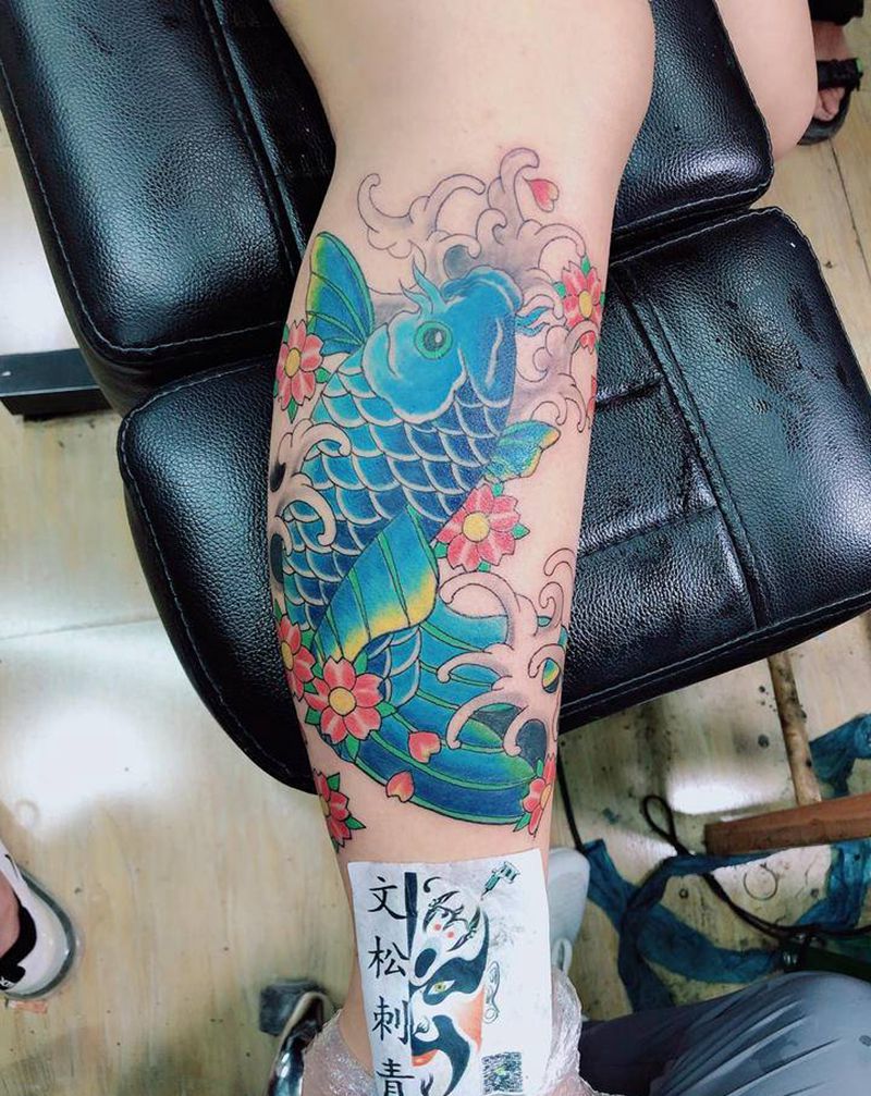 女人篇纹身图片_背部脚部纹身图案