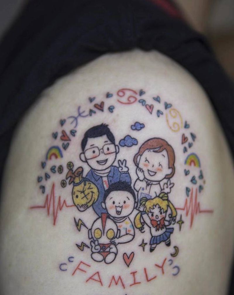 幸福时刻纹身图片_手部纹身图案