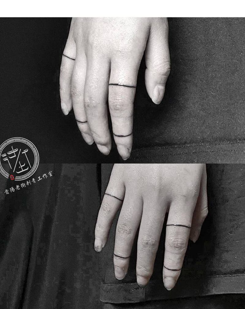 小图纹身图片_手部几何小清新纹身图案