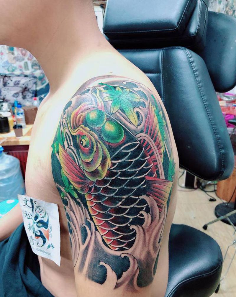 加班遮盖深色图腾(耗时3小时纹身图片_手臂纹身图案