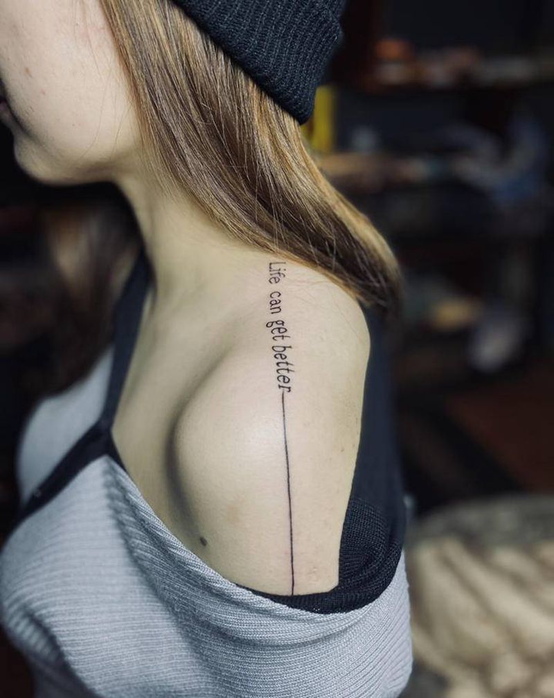 英文纹身图片_肩部纹身图案