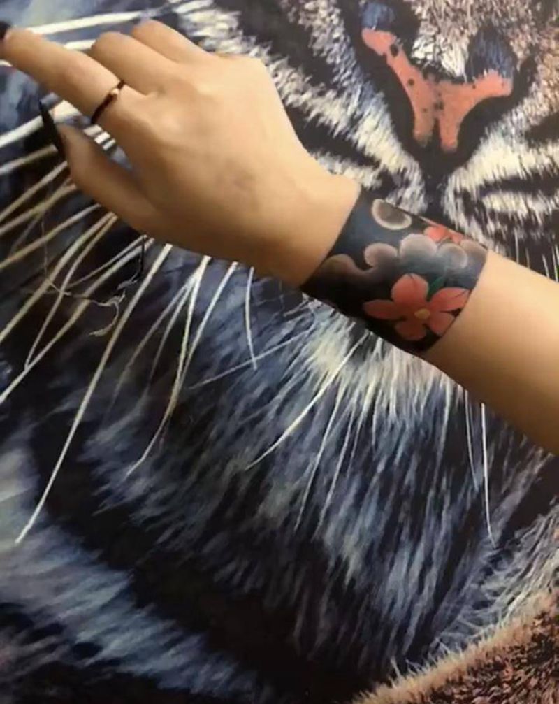 手环纹身图片_手臂纹身图案