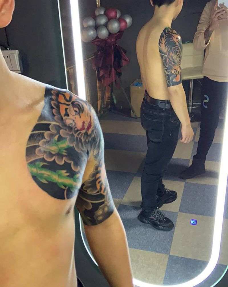 传统纹身图片_手臂纹身图案