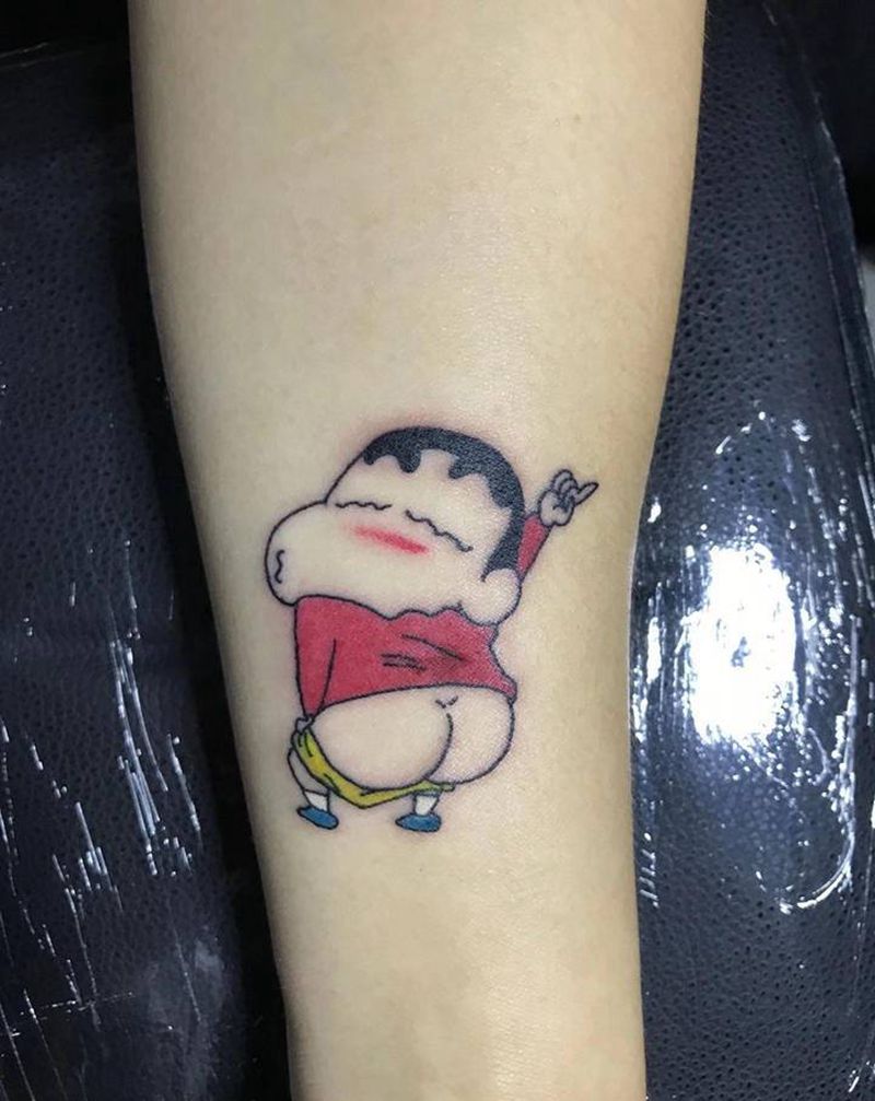 蜡笔小新纹身图片_New School纹身图案