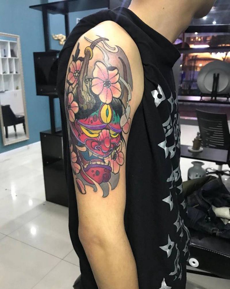 般若纹身图片_新传统纹身图案