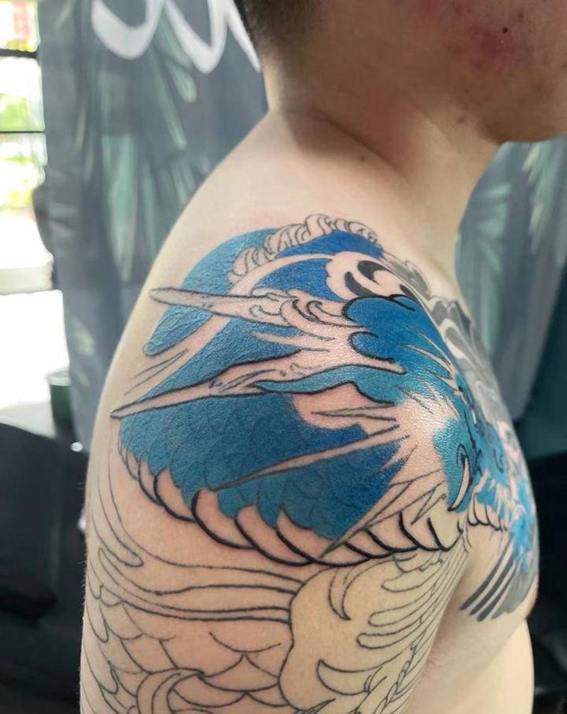 龙纹身图片_手臂新传统纹身图案