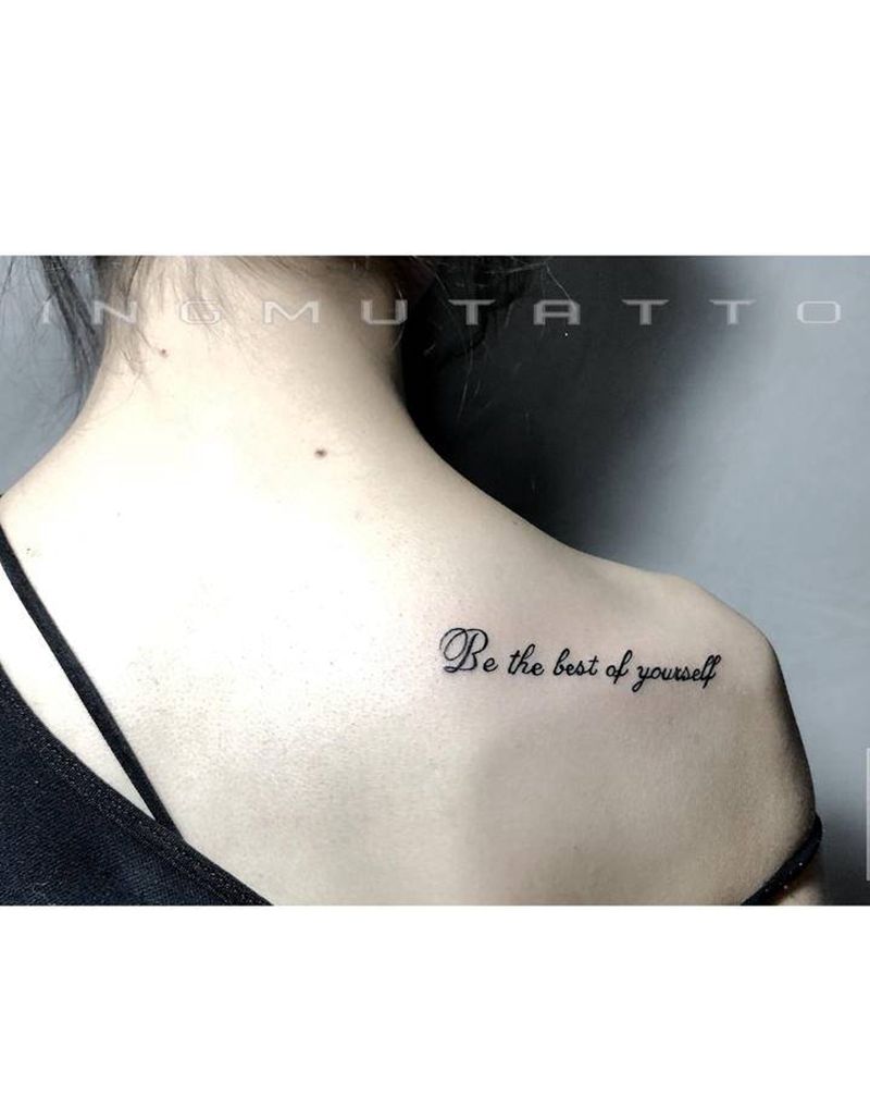 英文字体纹身图片_肩部花体字纹身图案