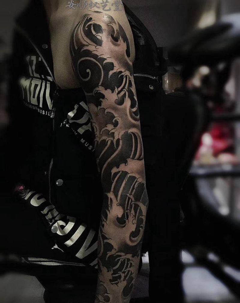 臂纹身图片_手部纹身图案