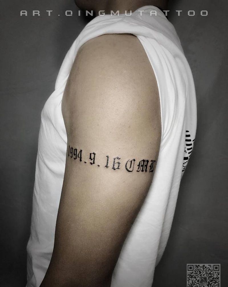小字母纹身图片_手臂纹身图案