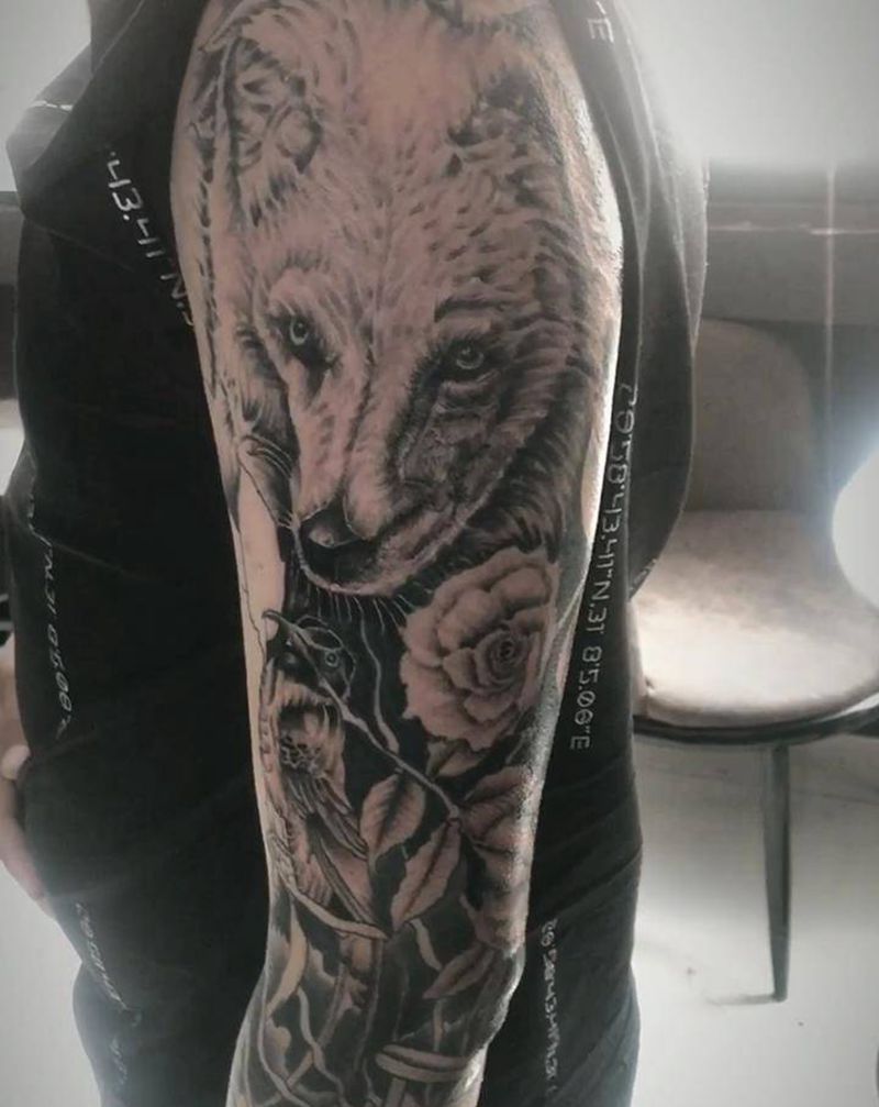 花臂纹身图片_手臂纹身图案