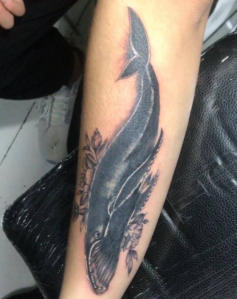 锦鲤纹身图片_手臂纹身图案