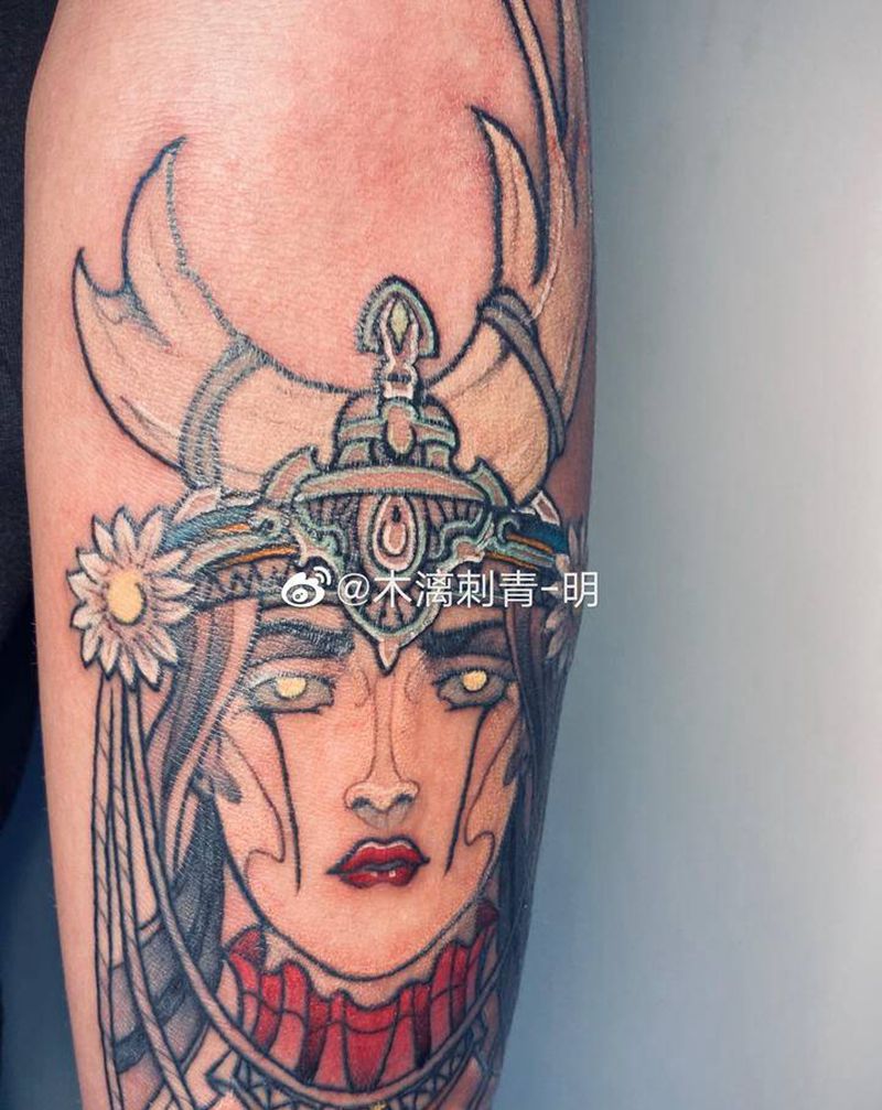 new纹身图片_手臂手部New SchoolOld School女郎纹身图案