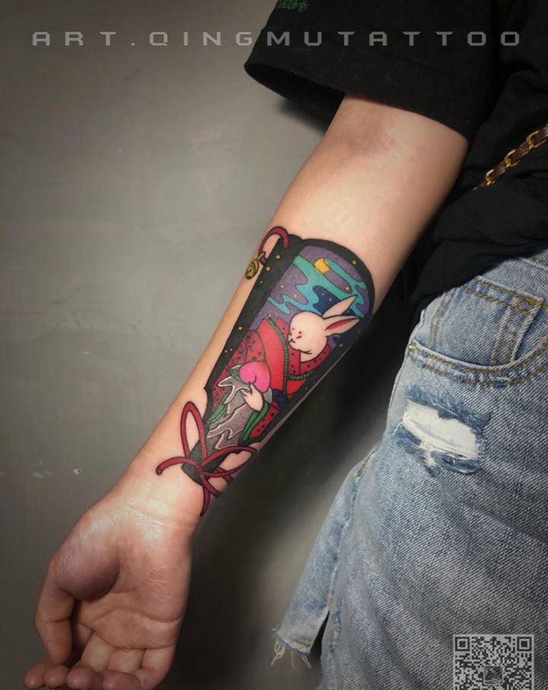 旧纹身遮盖纹身图片_手臂新传统纹身图案