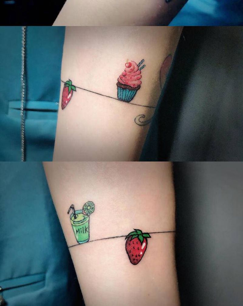 小清新添加纹身图片_手臂水彩纹身图案