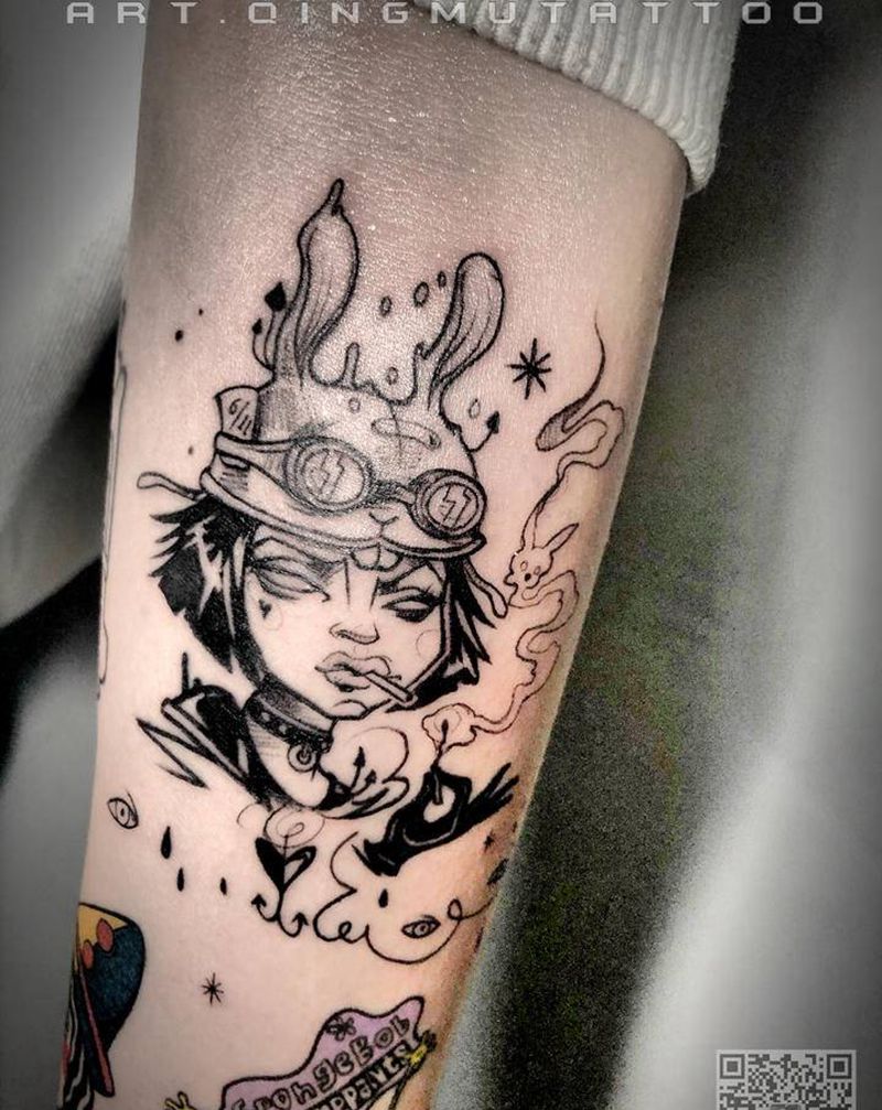 兔女郎纹身图片_手臂纹身图案