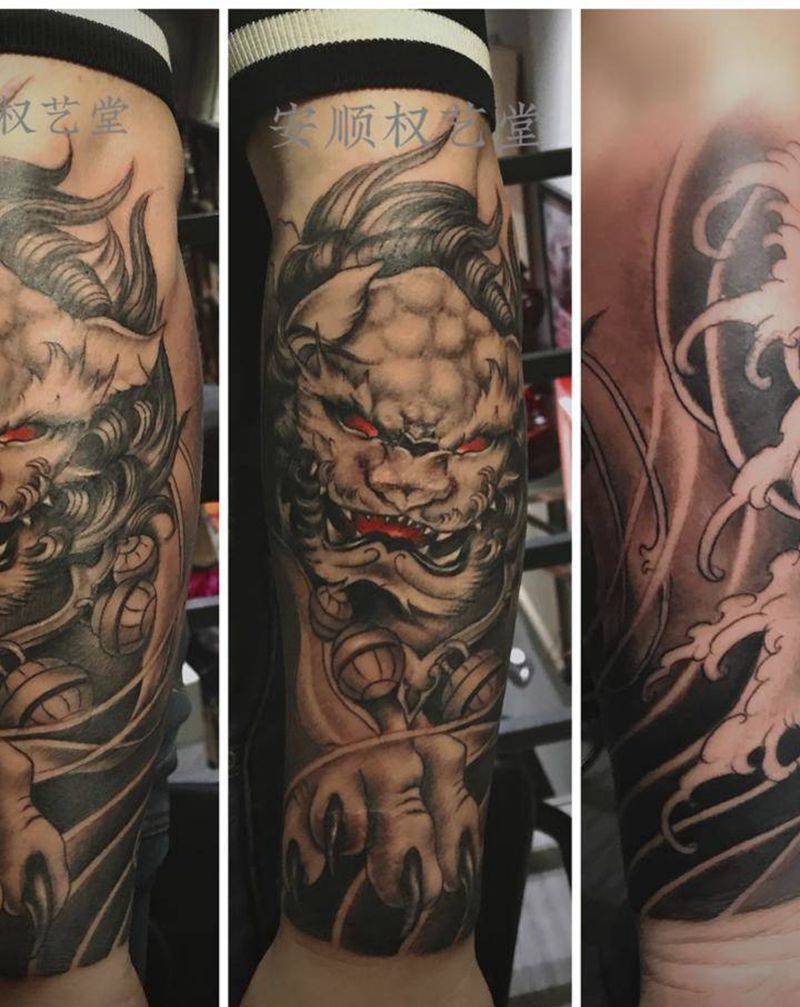 虎纹身图片_手臂纹身图案