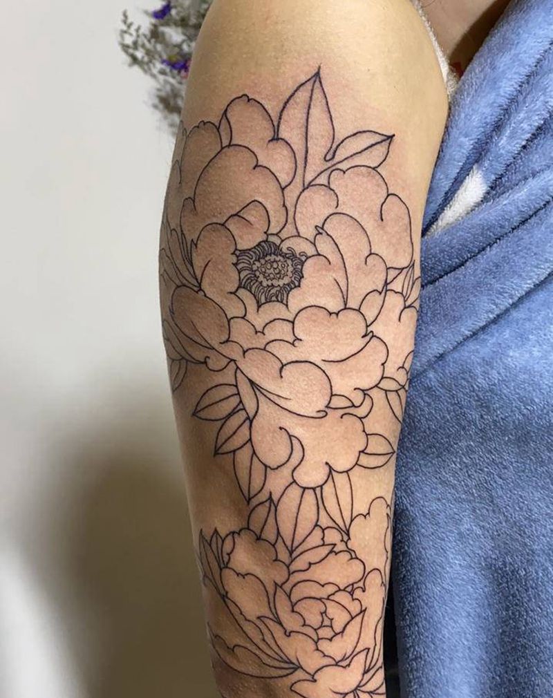 花纹身图片_手臂纹身图案