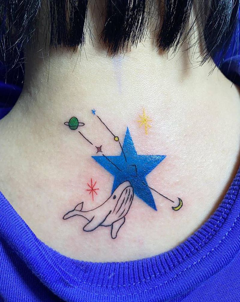 小图纹身图片_背部纹身图案