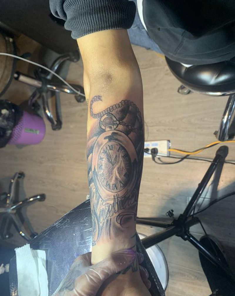 ｖ：18285465676纹身图片_手臂欧美写实纹身图案