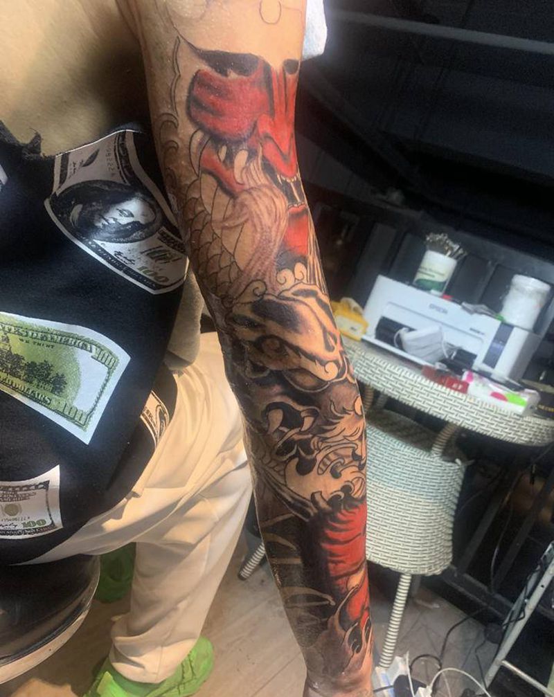 花臂纹身图片_手臂纹身图案